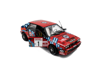 Lancia Delta HF Integrale Red #1 M.Biasion T.Siviero Rally San Remo 1989 1:18 Scale Solido Diecast Model Car-Solido-Diecast Model Centre