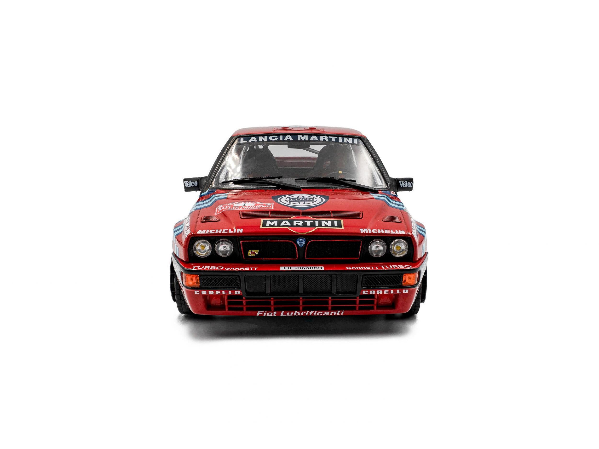 Lancia Delta HF Integrale Red #1 M.Biasion T.Siviero Rally San Remo 1989 1:18 Scale Solido Diecast Model Car-Solido-Diecast Model Centre