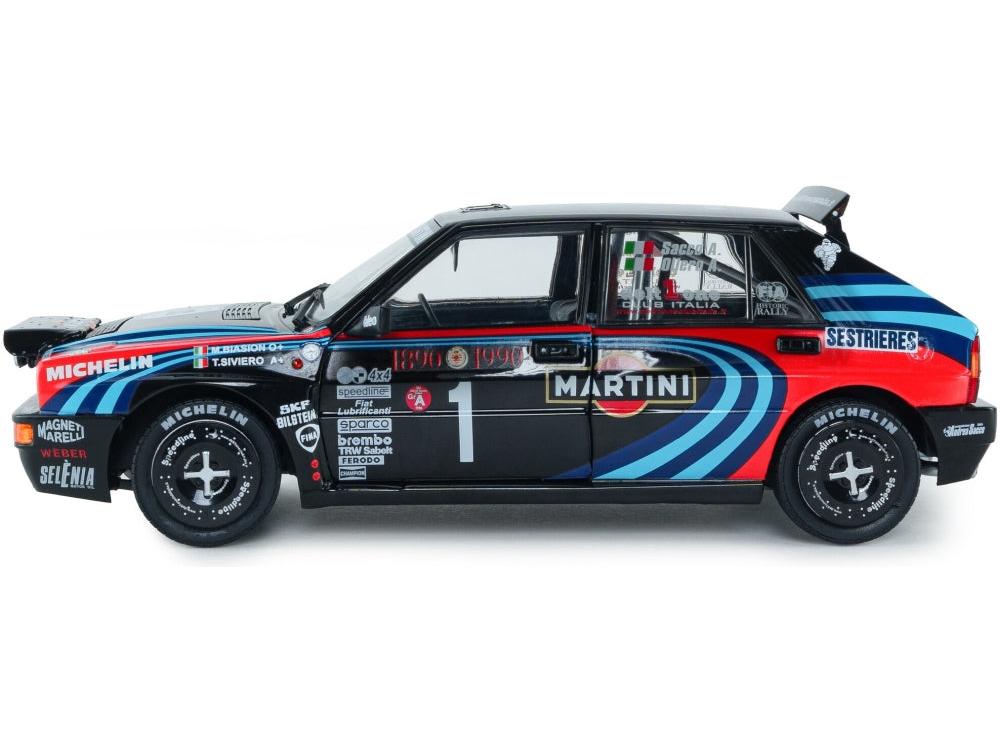 Lancia Delta HF Integrale Tribute To Biason Black Sacco Rallye Monte Carlo 1990 1:18 Scale Diecast Model Car – Solido-Solido-Diecast Model Centre