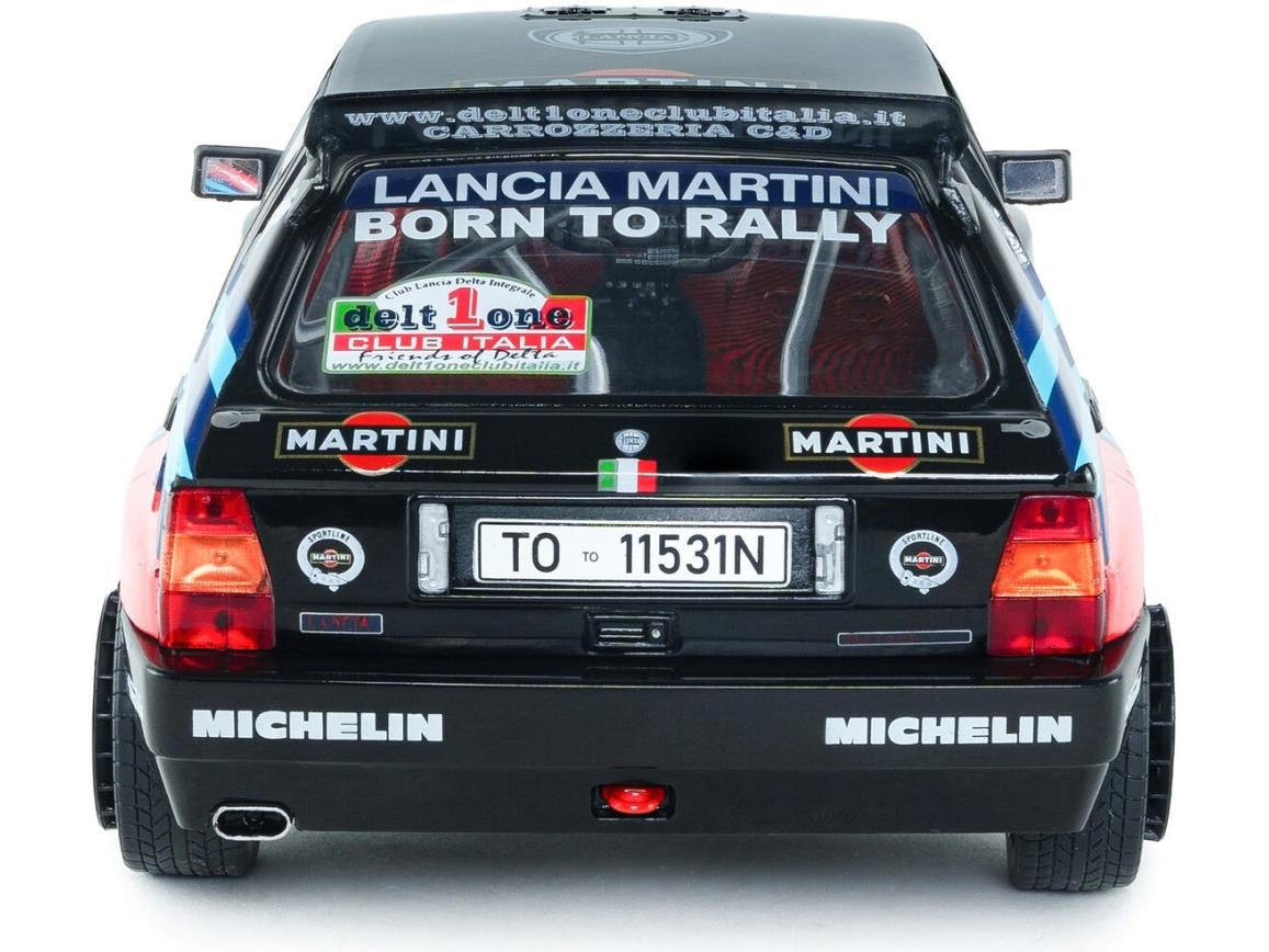Lancia Delta HF Integrale Tribute To Biason Black Sacco Rallye Monte Carlo 1990 1:18 Scale Diecast Model Car – Solido-Solido-Diecast Model Centre