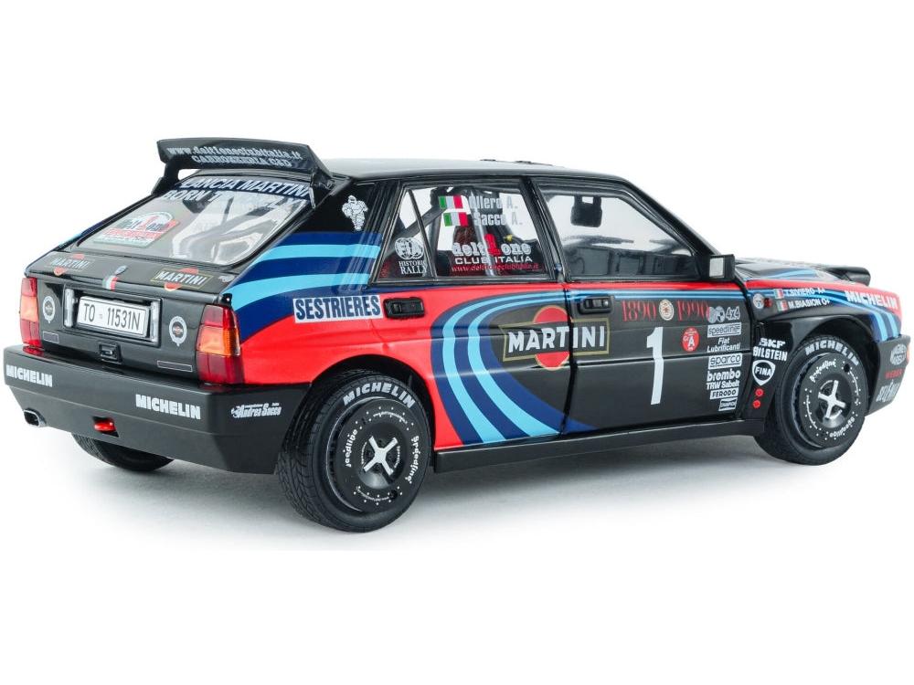 Lancia Delta HF Integrale Tribute To Biason Black Sacco Rallye Monte Carlo 1990 1:18 Scale Diecast Model Car – Solido-Solido-Diecast Model Centre