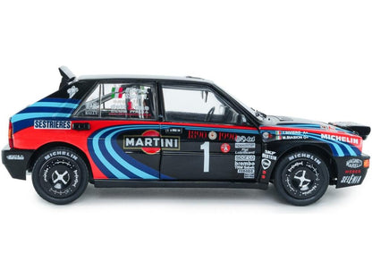 Lancia Delta HF Integrale Tribute To Biason Black Sacco Rallye Monte Carlo 1990 1:18 Scale Diecast Model Car – Solido-Solido-Diecast Model Centre
