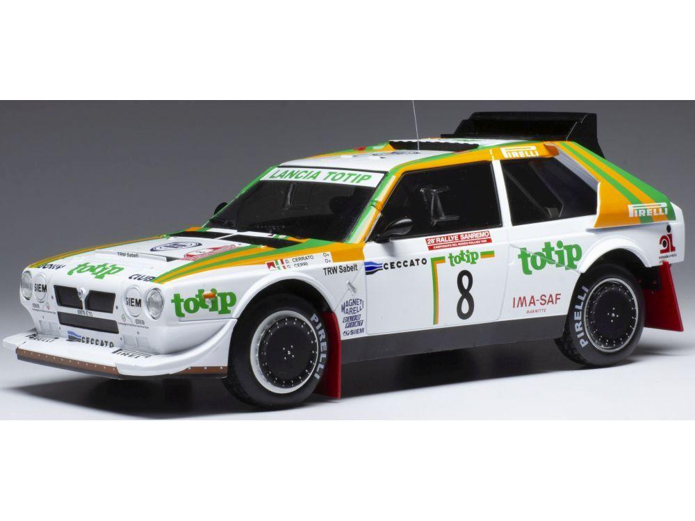 Lancia Delta S4 #8 D.Cerrato/G.Cerri Rally San Remo 1986 1:18 Scale Diecast Model-IXO-Diecast Model Centre