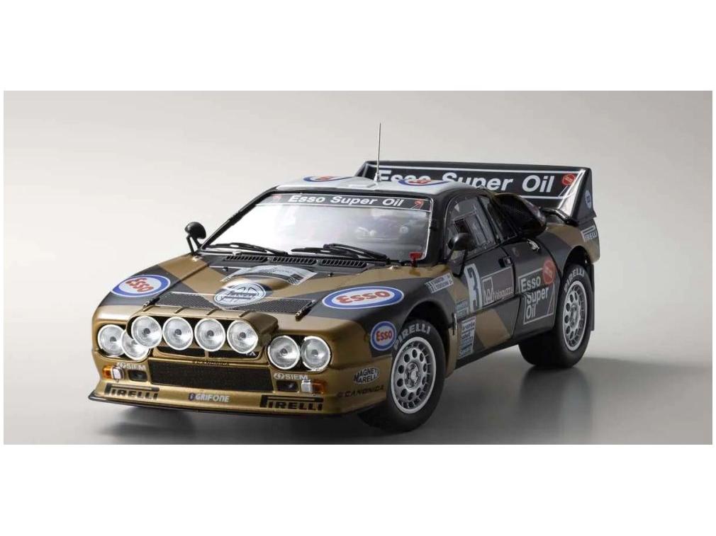 Lancia Rally 037 F. Tabaton Targa Florio 1985 Esso #3 1:18 Scale Diecast Model Car – Kyosho-Kyosho-Diecast Model Centre