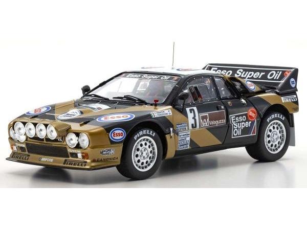 Lancia Rally 037 F. Tabaton Targa Florio 1985 Esso #3 1:18 Scale Diecast Model Car – Kyosho-Kyosho-Diecast Model Centre