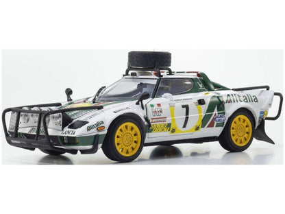 Lancia Stratos HF #7 3rd Safari Rally 1977 Sandro Munari 1:18 Scale Diecast Car – Kyosho-Kyosho-Diecast Model Centre