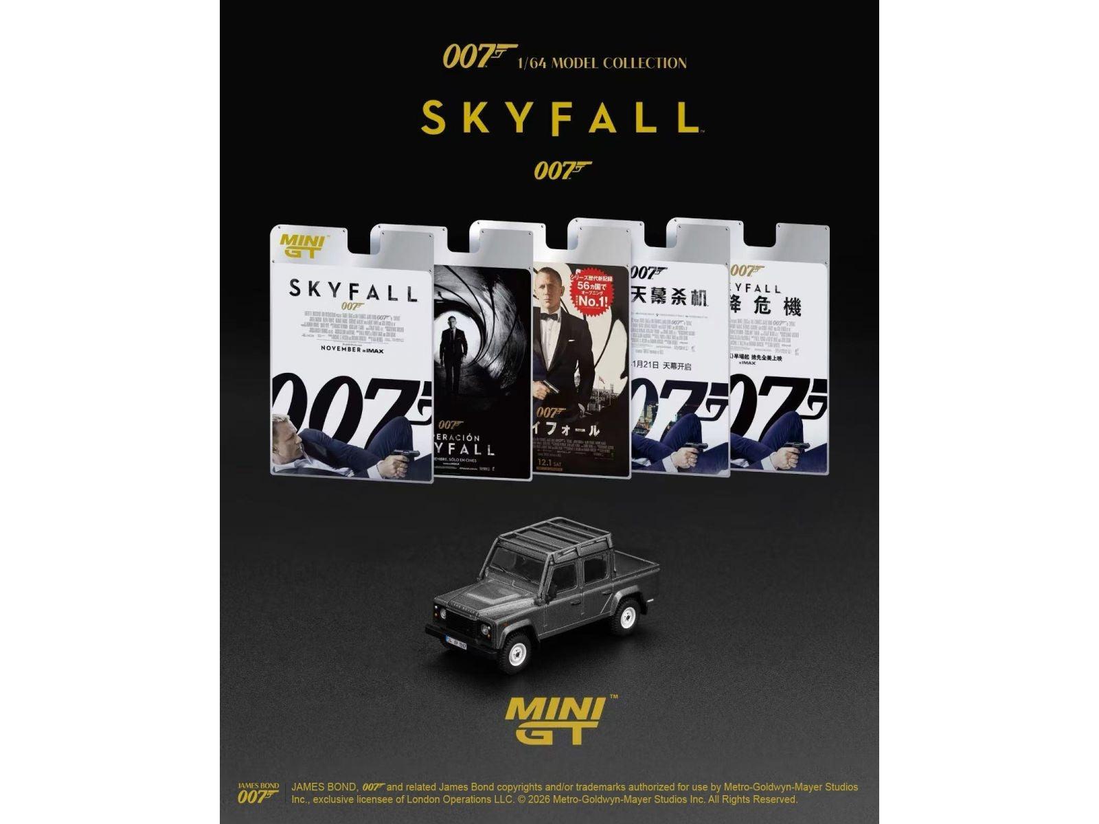 Land Rover Defender 110 Crew Cab Skyfall (LHD) English Blister Packaging 1:64 Scale Diecast Model Car – MINI GT-MINI GT-Diecast Model Centre