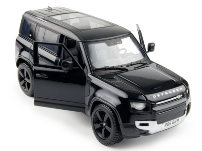 Land Rover Defender 110 Diecast Model 1:24 Scale Black Bburago