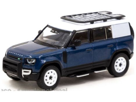 Land Rover Defender 110 blue - 1:64 Scale Diecast Model Car-Tarmac Works-Diecast Model Centre