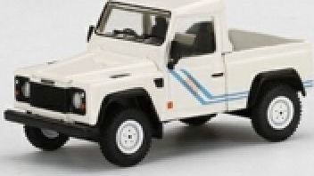 Land Rover Defender 90 Pickup White (RHD) 1:64 Scale MINI GT Diecast Model-MINI GT-Diecast Model Centre