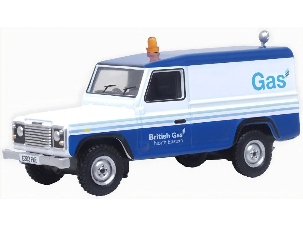 Land Rover Defender LWB Station Wagon British Gas - 1:76 Scale Diecast Model Car-Oxford Diecast-Diecast Model Centre