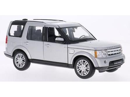 Land Rover Discovery 4 Silver 1:24 Scale Welly Diecast Model-Welly-Diecast Model Centre