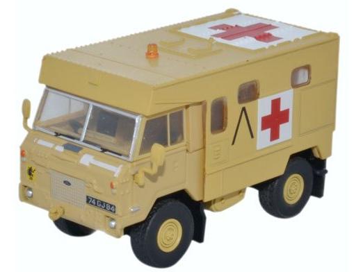 Land Rover FC Ambulance Gulf War Operation Granby 1991 1:76 Scale Diecast – Oxford Diecast-Oxford Diecast-Diecast Model Centre