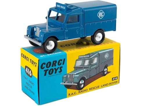 Land Rover RAC Radio Rescue (416) 1;46 Scale Diecast Car – Corgi-Corgi-Diecast Model Centre