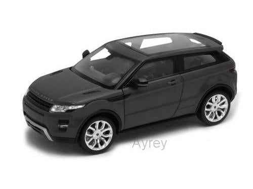 Land Rover Range Rover Evoque Matt Black 1:24 Scale Welly Diecast Model-Welly-Diecast Model Centre