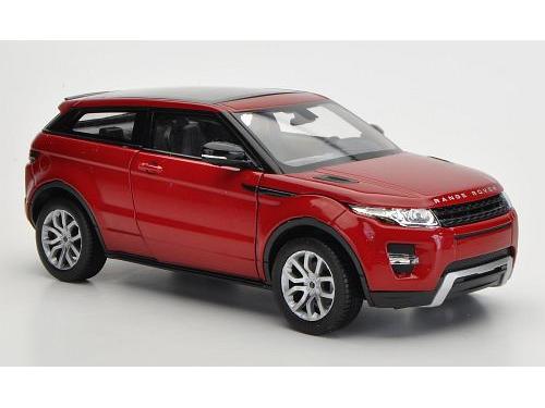 Land Rover Range Rover Evoque Red Metallic 1:24 Scale Welly Diecast Model-Welly-Diecast Model Centre