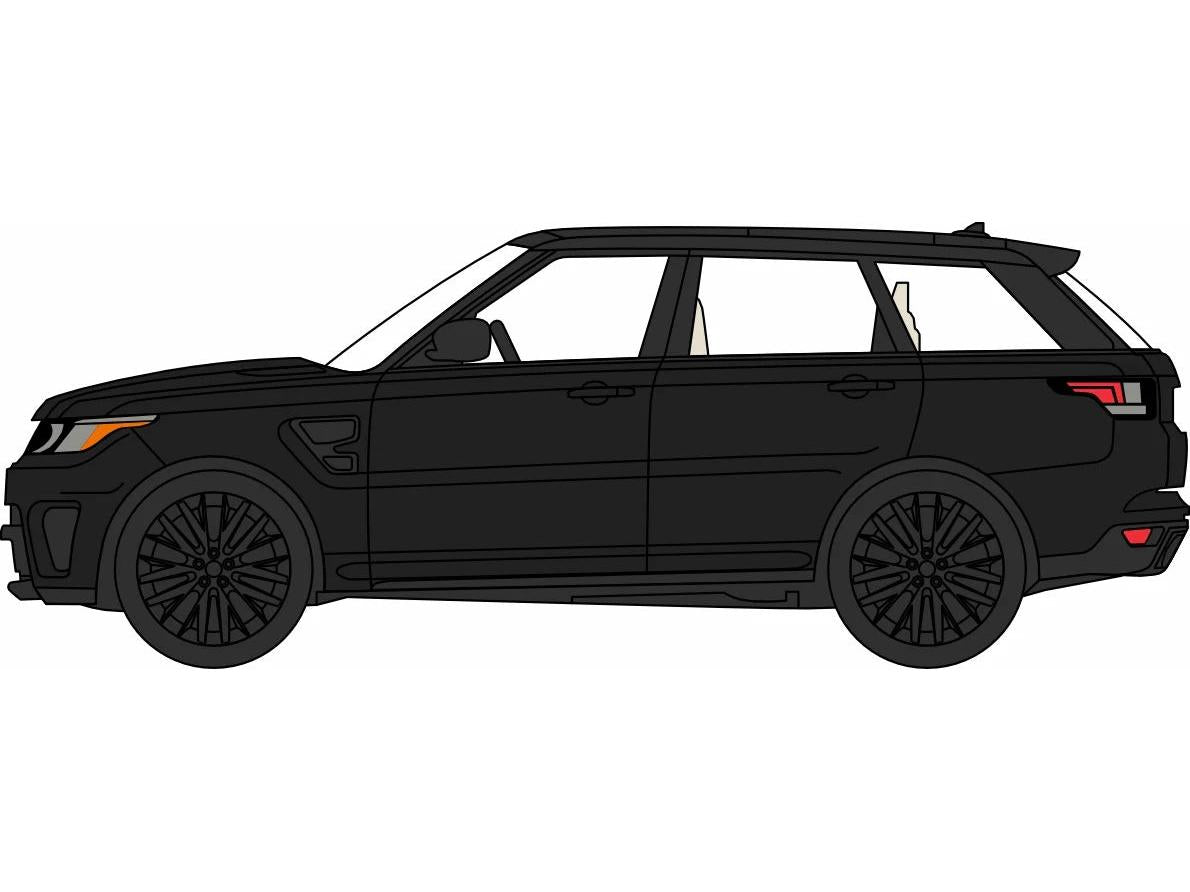 Land Rover Range Rover Sport Santorini Black 1:76 Scale Diecast Car – Oxford Diecast-Oxford Diecast-Diecast Model Centre