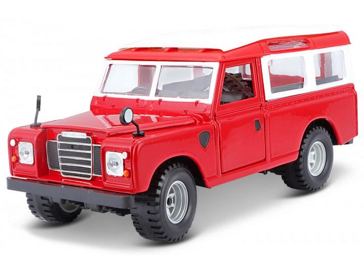 Land Rover S3 109 Red 1:24 Scale Diecast Model Car – Bburago-Bburago-Diecast Model Centre