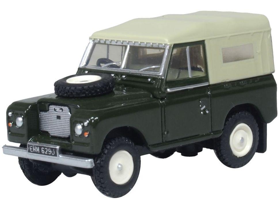 Land Rover Series 2A SWB Canvas Bronze Green 1:76 Scale Oxford Diecast Model Car-Oxford Diecast-Diecast Model Centre