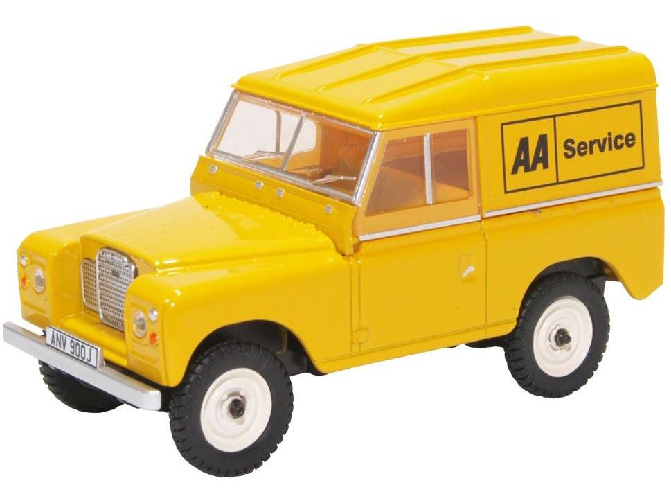 Land Rover Series 3 SWB Hard Top AA 1:43 Scale Diecast Model Car – Oxford Diecast-Oxford Diecast-Diecast Model Centre