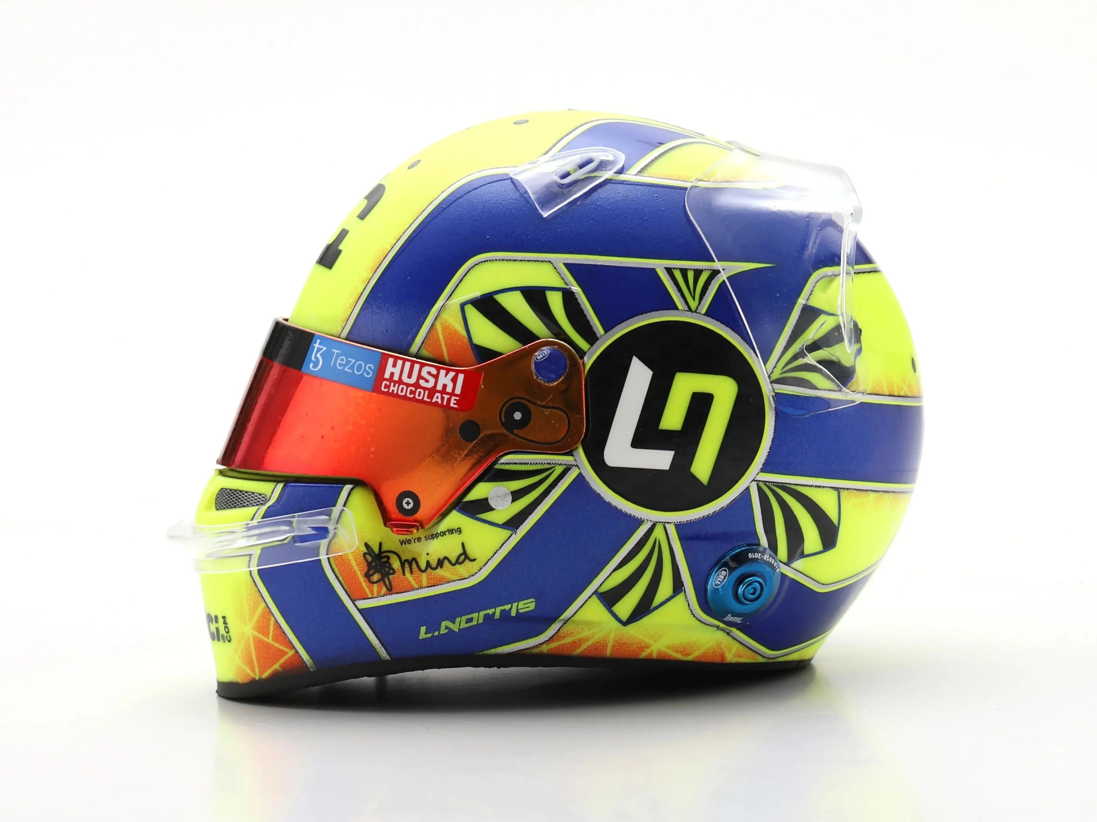Lando Norris Replica Helmet F1 2021 1:5 Scale Spark Resin Replica-Spark-Diecast Model Centre