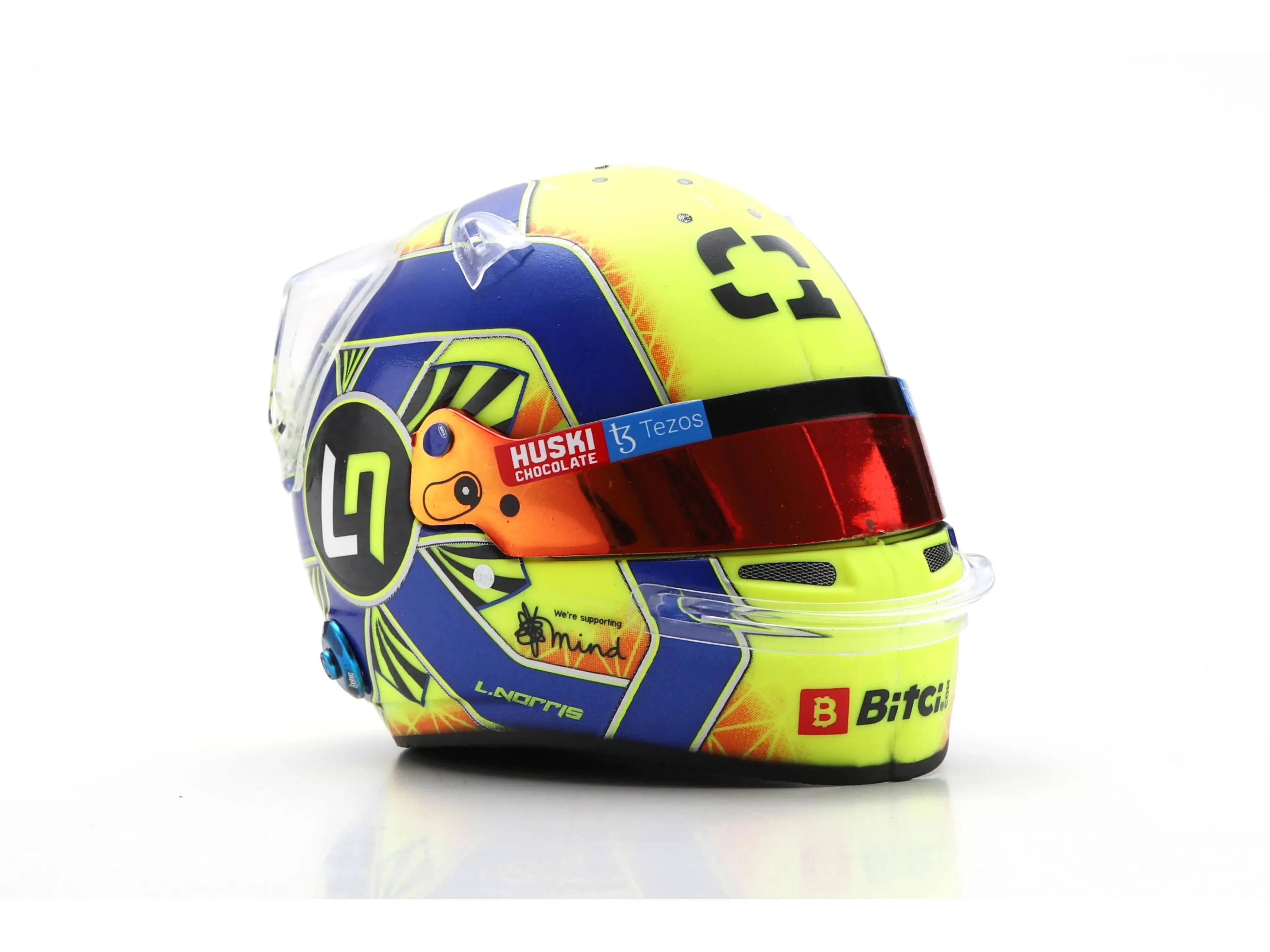 Lando Norris Replica Helmet F1 2021 1:5 Scale Spark Resin Replica-Spark-Diecast Model Centre