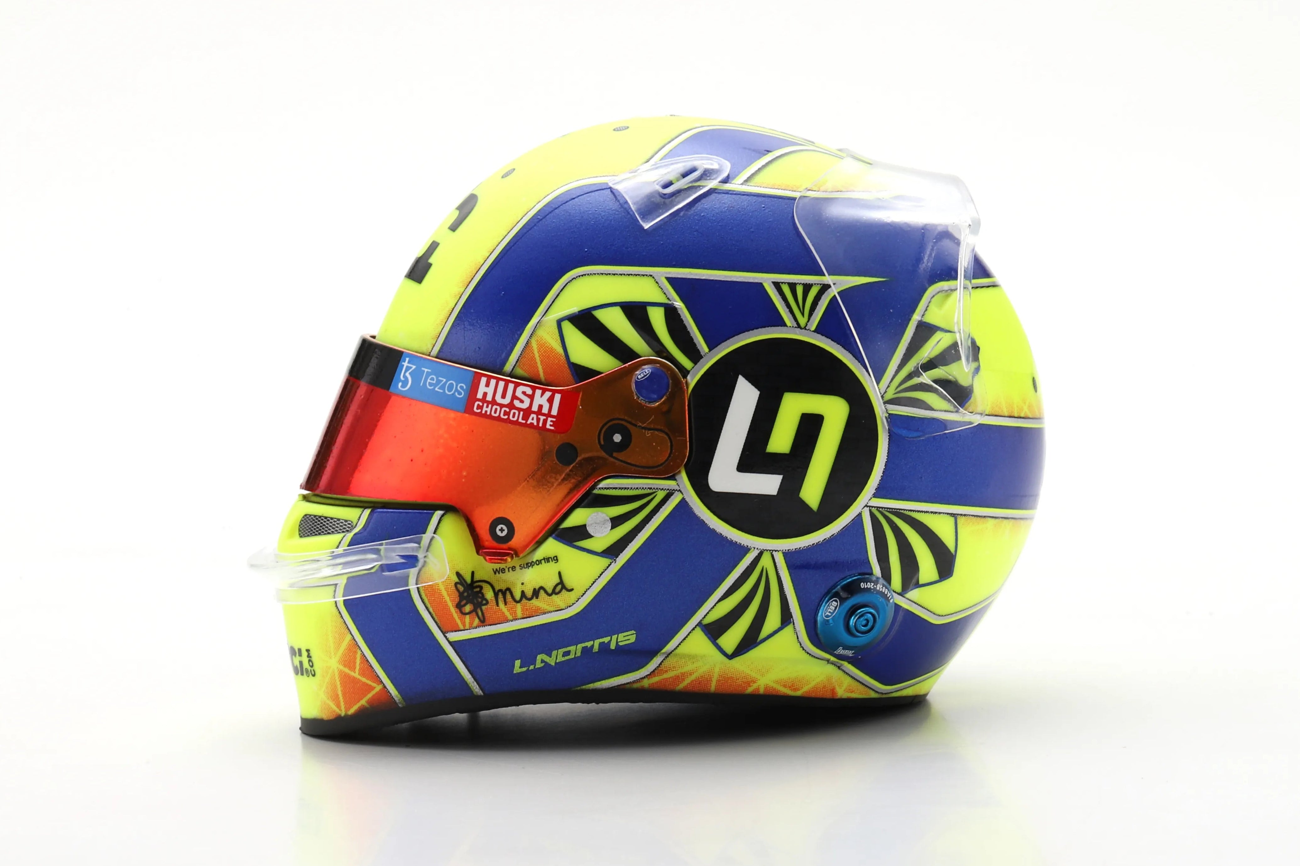 Lando Norris Replica Helmet F1 2021 1:5 Scale Spark Resin Replica-Spark-Diecast Model Centre
