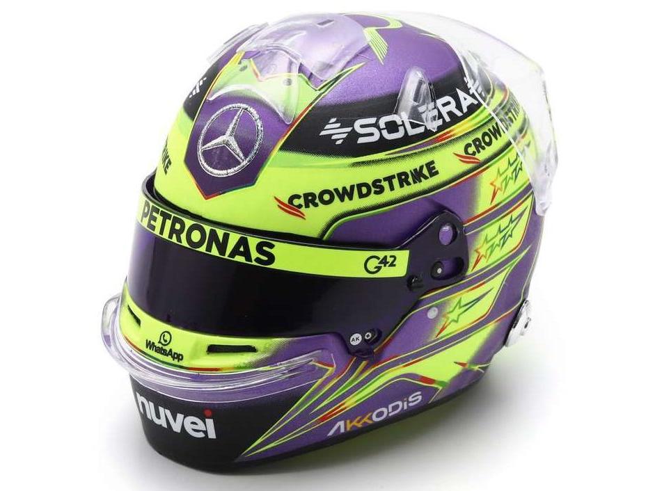 Lewis Hamilton F1 British GP 2024 Helmet 1:5 Scale Spark Resin Replica-Spark-Diecast Model Centre