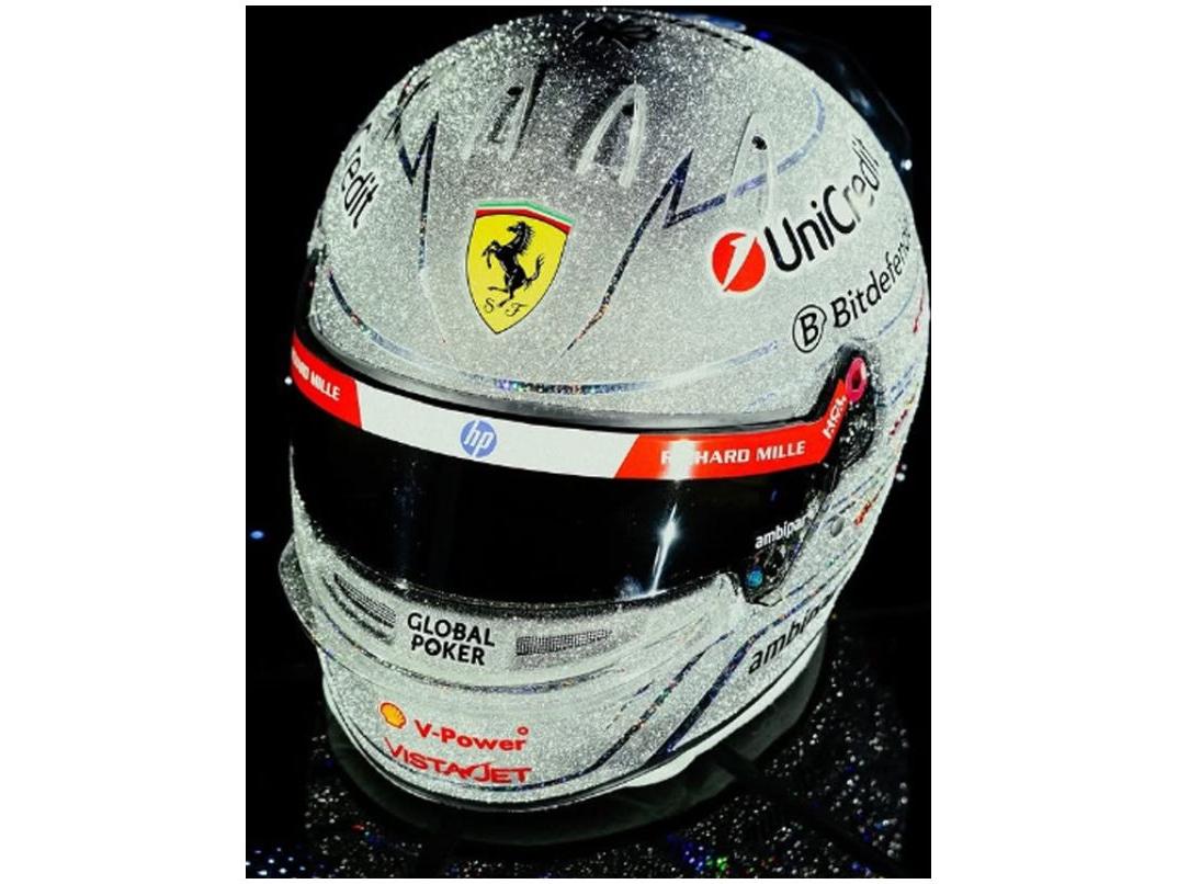 Lewis Hamilton F1 Las Vegas GP 2025 Helmet 1:5 Scale Resin Replica – Looksmart-Looksmart-Diecast Model Centre