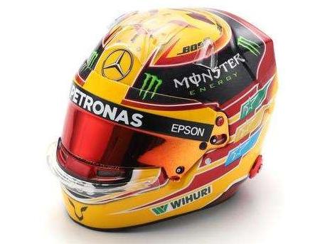 Lewis Hamilton F1 Mexican GP 2017 Helmet 1:5 Scale Spark Resin Replica-Spark-Diecast Model Centre