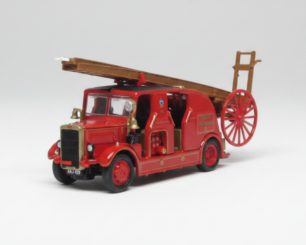 Leyland Cub FK7 Redcar Fire Brigade 1:76 Scale Diecast Model Fire Engine – Oxford Diecast