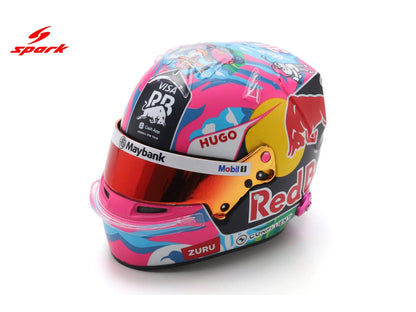 Liam Lawson F1 Singapore GP 2025 Helmet 1:5 Scale Resin Replica – Spark-Spark-Diecast Model Centre