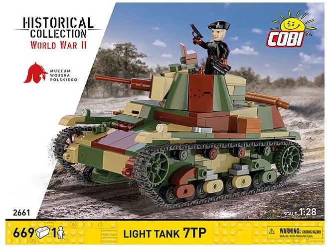 Light Tank 7 TP / 1:28 scale Cobi Brick Build Kit-Cobi-Diecast Model Centre