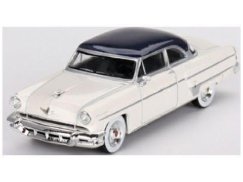 Lincoln Capri 1954 Arctic White/Atlantic Blue (LHD) 1:64 Scale MINI GT Diecast Model-MINI GT-Diecast Model Centre