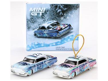 Lincoln Capri Christmas Hot Rod Tim Sadchikov 2024 9999pcs (LHD) w/Decoration 1:64 Scale MINI GT Diecast Model-MINI GT-Diecast Model Centre