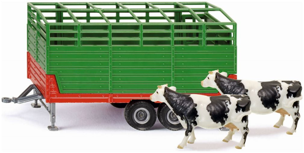 Livestock Trailer w/2 Cows 1:32 Scale Siku-Siku-Diecast Model Centre