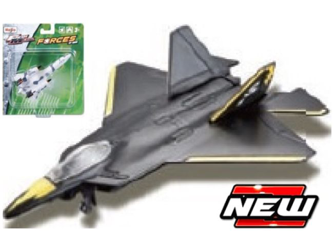 Lockheed Martin F-22 Raptor Black/Yellow - 1:100 Scale-Maisto-Diecast Model Centre