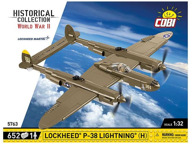 Lockheed P-38 Lightning (H) WWII Cobi Brick Build Kit-Cobi-Diecast Model Centre