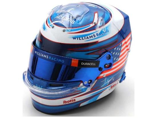 Logan Sargeant F1 2023 Helmet 1:5 Scale Spark Resin Replica-Spark-Diecast Model Centre