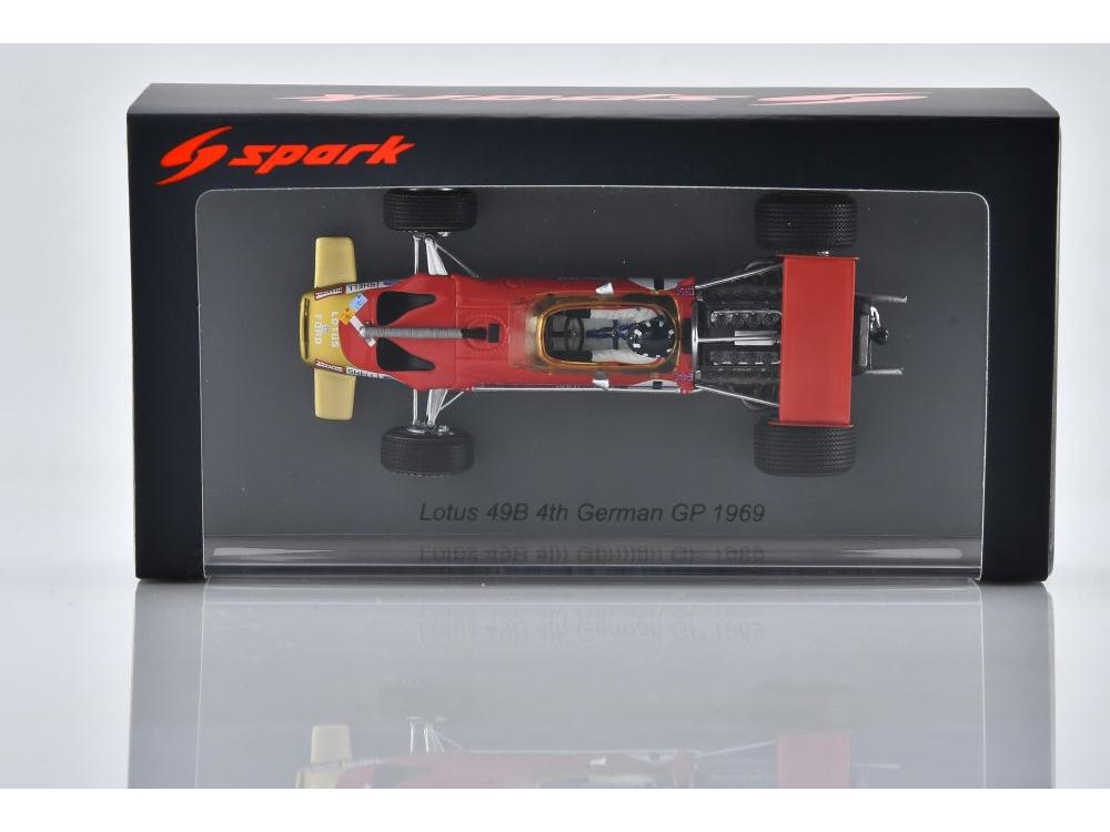 Lotus 49B #1 4th F1 German GP 1969 Graham Hill 1:43 Scale Resin Car – Spark-Spark-Diecast Model Centre