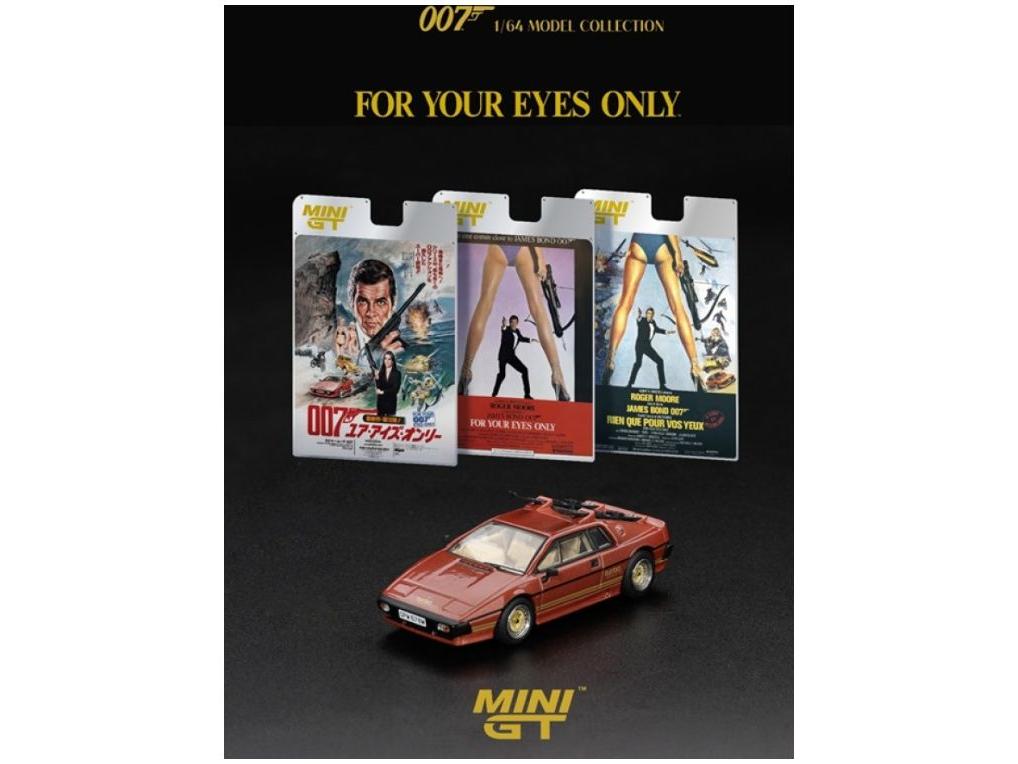 Lotus Espirit Turbo Copper Fire Metallic For Your Eyes Only (RHD) French Blister Packaging 1:64 Scale MINI GT Model Car-MINI GT-Diecast Model Centre