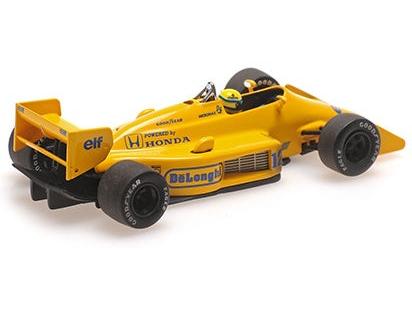 Lotus Honda 99T (Dirty Version) First Monaco GP Win 1987 Ayrton Senna 1:43 Scale Diecast Car – Minichamps-Minichamps-Diecast Model Centre