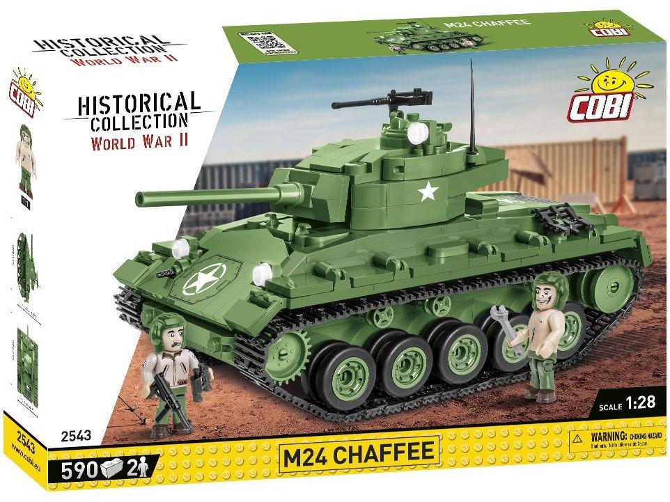 M24 Chaffee WWII (590 pcs) Cobi Brick Build Kit-Cobi-Diecast Model Centre