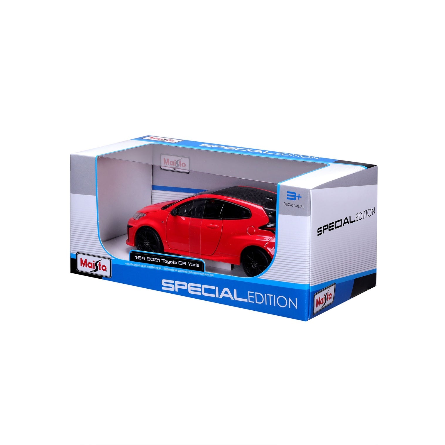 Toyota GR Yaris 2021 Red 1:24 Scale Maisto Diecast Model Car