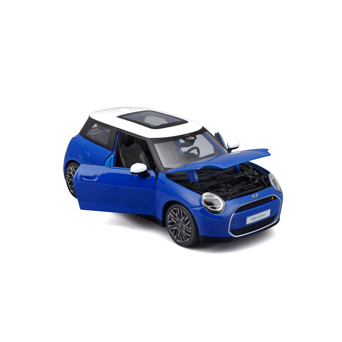 Mini Cooper SE (J01) 2024 blue - 1:24 Scale Model Car
