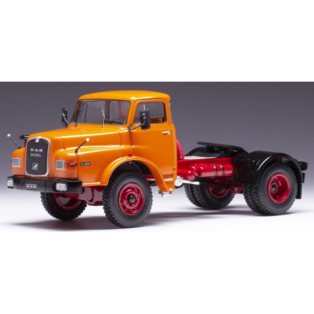 MAN 19.280 H 1971 orange - 1:43 Scale Diecast Model Truck-IXO-Diecast Model Centre