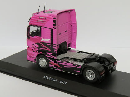 MAN 2014 TGX (Pink) 1:43 Scale Unbranded Diecast Model Truck-Unbranded-Diecast Model Centre