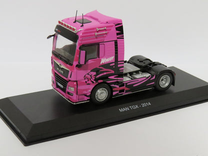 MAN 2014 TGX (Pink) 1:43 Scale Unbranded Diecast Model Truck-Unbranded-Diecast Model Centre