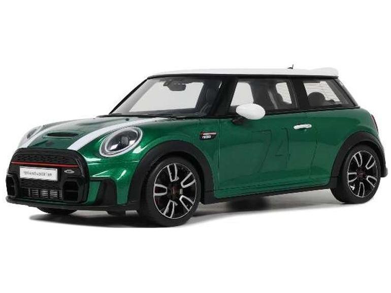 MINI Cooper F56 JCW 2023 British Racing Green IV 1:18 Scale OttOmobile Resin Model-OttOmobile-Diecast Model Centre