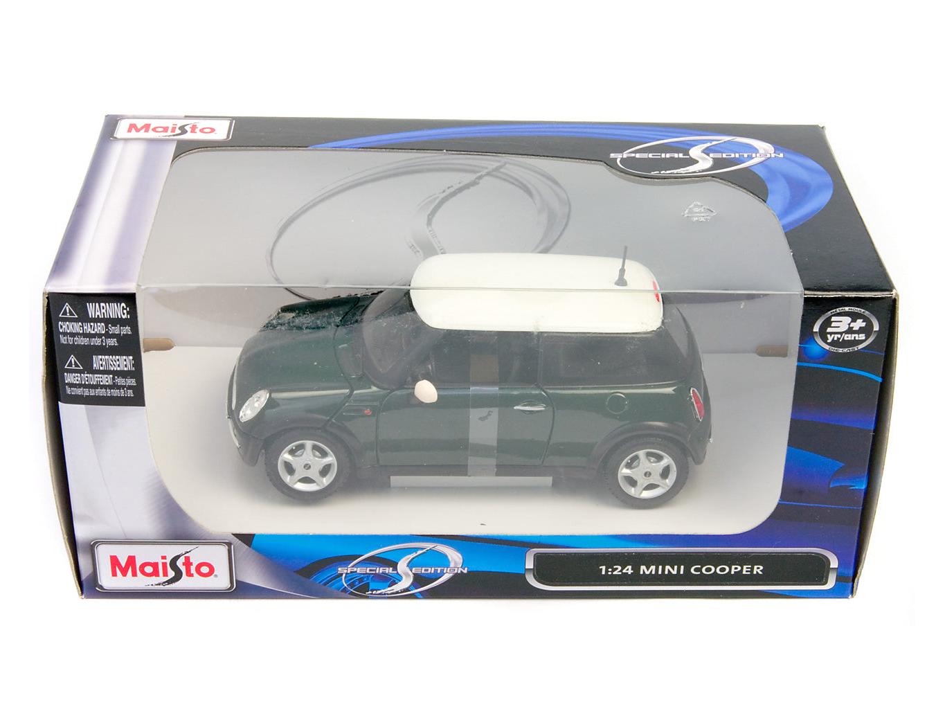 MINI Cooper Green 1:24 Scale Maisto Diecast Model-Maisto-Diecast Model Centre